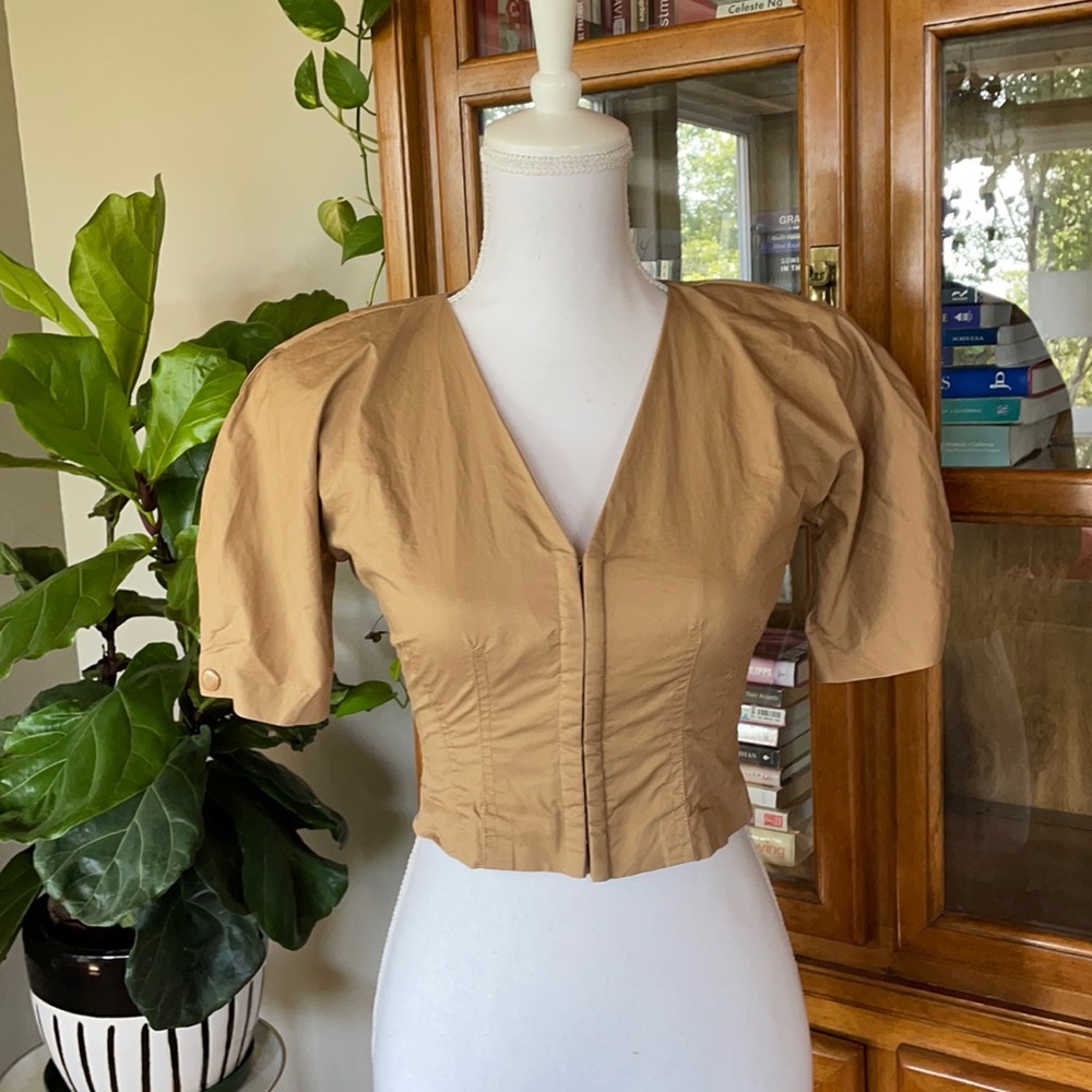 Camel Corset Blouse